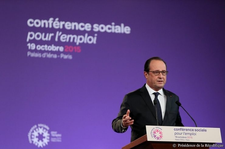François Hollande, Conférence sociale 2015