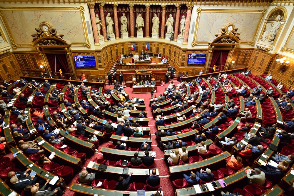 L'hémicycle du Sénat.