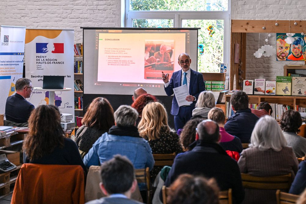 Hervé Fernandez, directeur de l'ALNCI. Le 18 mars 2025 à Villeneuve d'Ascq, l'Insee a présenté sa dernière étude consacrée à l'illettrisme dans les Hauts-de-France.